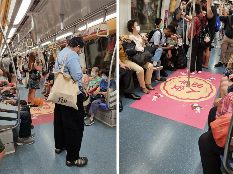 MRT đang đông khách dịp Tết