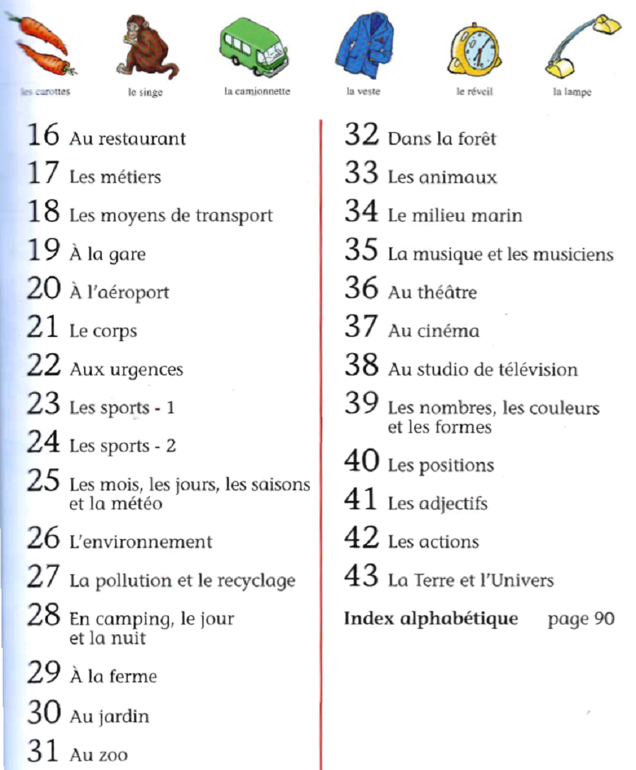 Bài học cuốn ELI Dictionaire illustré Français