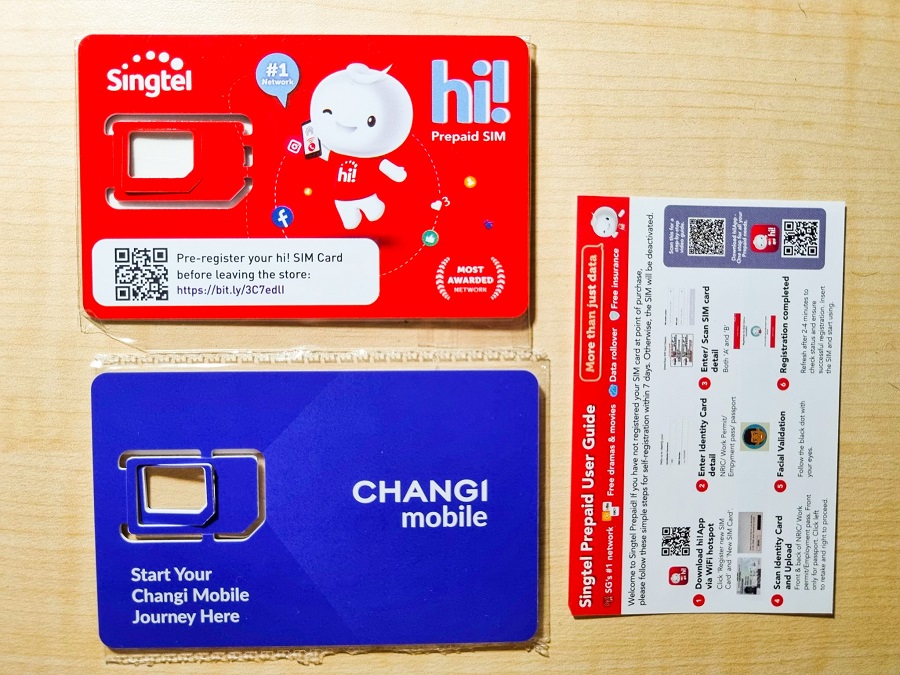 Singtel và Changi Mobile là hai nhà mạng của Singapore